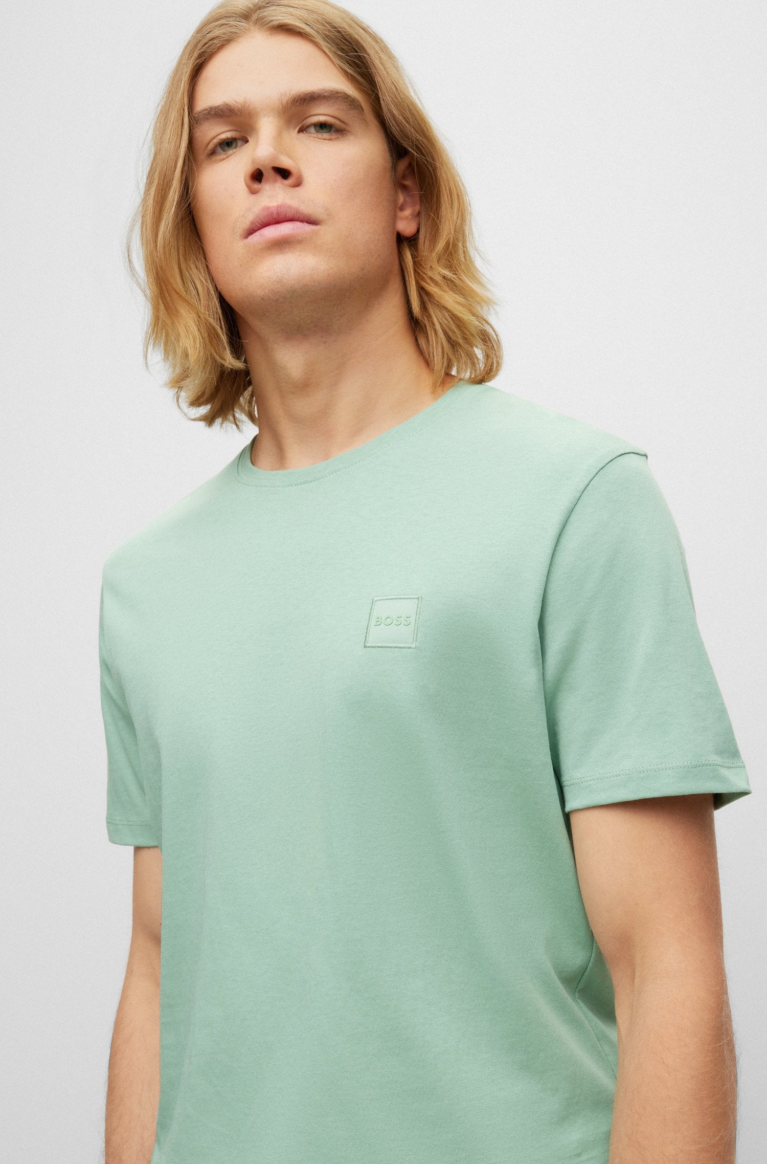 Hugo boss t sale shirt green square