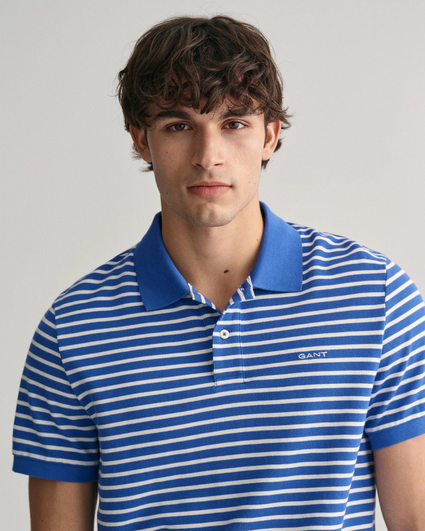 GANT STRIPED PIQUE POLO