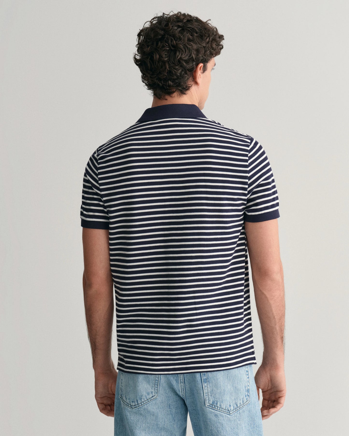 GANT STRIPED SS PIQUE POLO