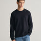 GANT TEXTURED COTTON ROUND NECK KNIT