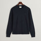 GANT TEXTURED COTTON ROUND NECK KNIT