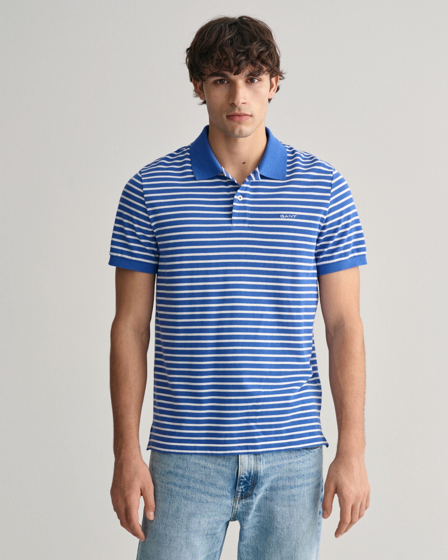 GANT STRIPED PIQUE POLO