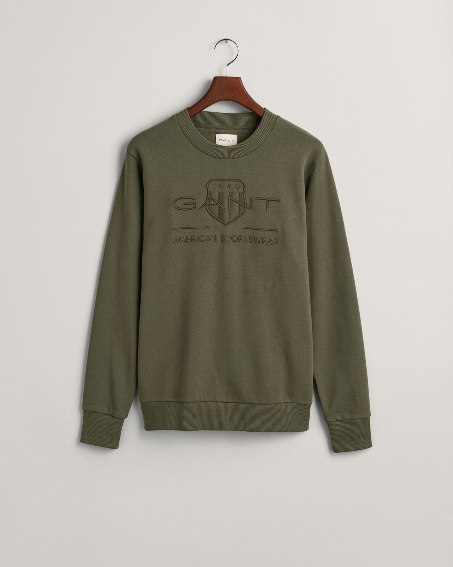 GANT TONAL SHIELD CREW NECK SWEAT